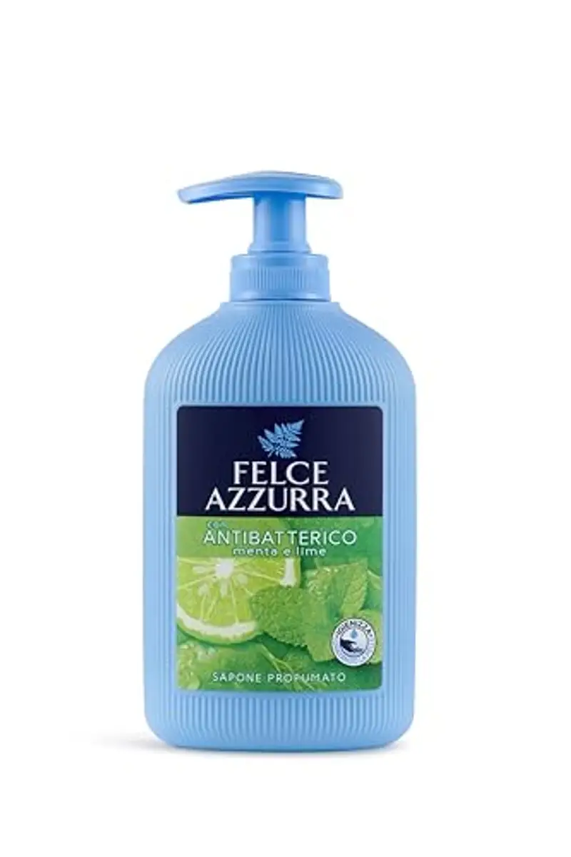 Felce Azzurra - Sapone Liquido Mani Antibatterico Profumato, Igienizza e Idrata, Sapone Mani per Igiene Quotidiana con Tea Tree, Lime e Menta, Delicato sulla Pelle e Dermatologicamente Testato, 300 ml