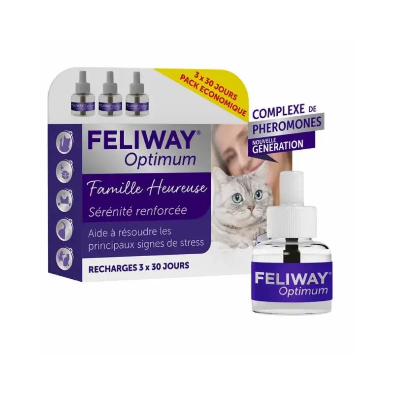 Optimum Recharges per Diffusore Elettrico Serenità Rinforzata Gatto 3x48ml
