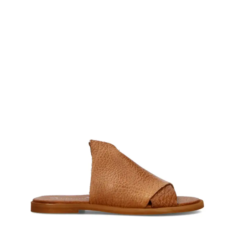 Ciabatta donna cuoio in pelle Vario