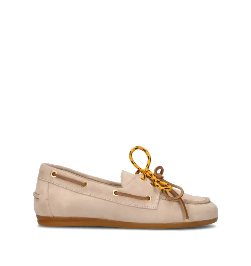 Scarpa barca donna grigia in suede Vario