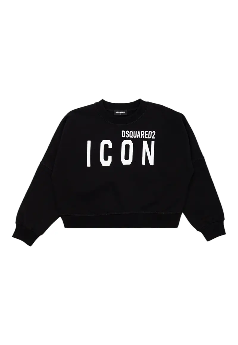Felpa Bambina Dsquared2 Icon Cropped