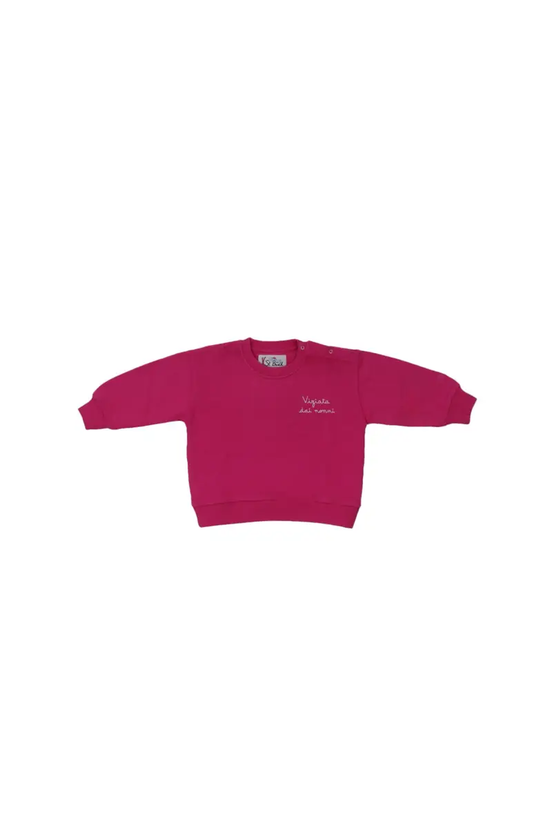 Felpa Bambina MC2 SAINT BARTH Fuxia Viziata dai nonni