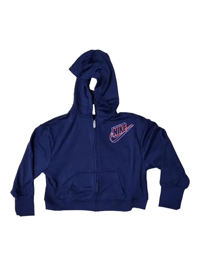 Felpa bambina nike recycled fz-blu-36j884-u90 |  Nike