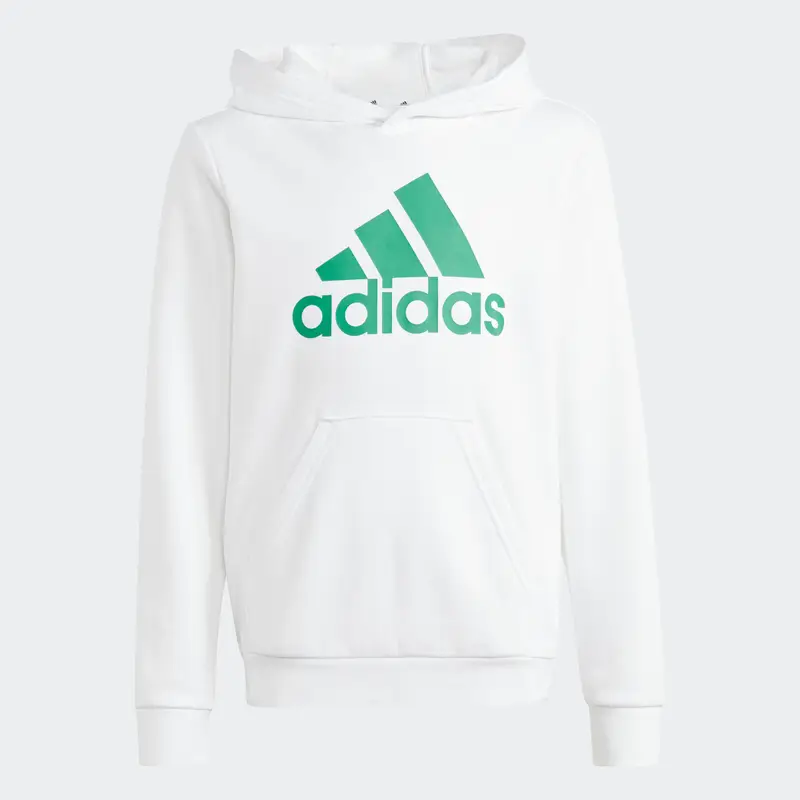 Felpa bambino ginnastica ADIDAS misto cotone con cappuccio bianca |  Adidas