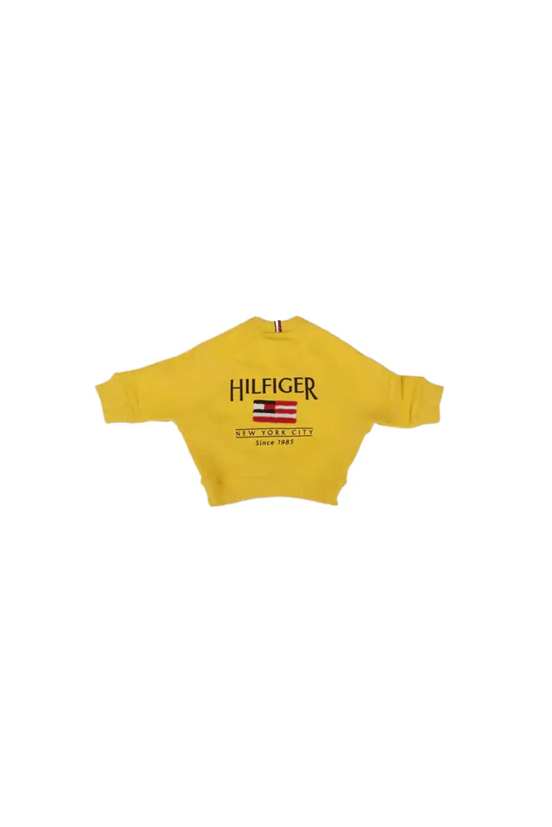 Felpa Bambino TOMMY HILFIGER Yellow Flag relaxed sweatshirt miniatura 2