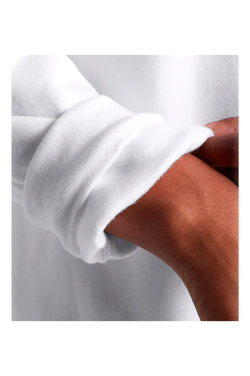 Felpa Bianca Girocollo Senza Cappuccio Under Armour Essential Fleece miniatura 3