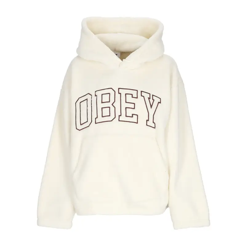 Felpa Cappuccio Donna Collegiate Hoodie Fleece Unbleached