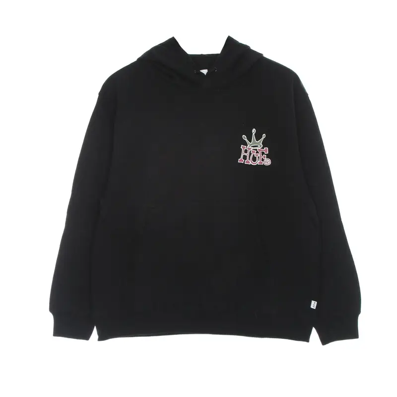 Felpa Cappuccio Donna Huf Crown Po Hoodie Black