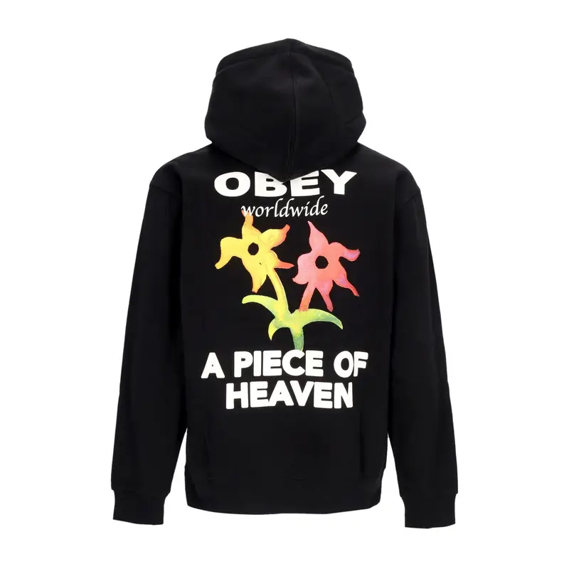 Felpa Cappuccio Uomo a Piece Of Heaven Premium Hooded Fleece Black