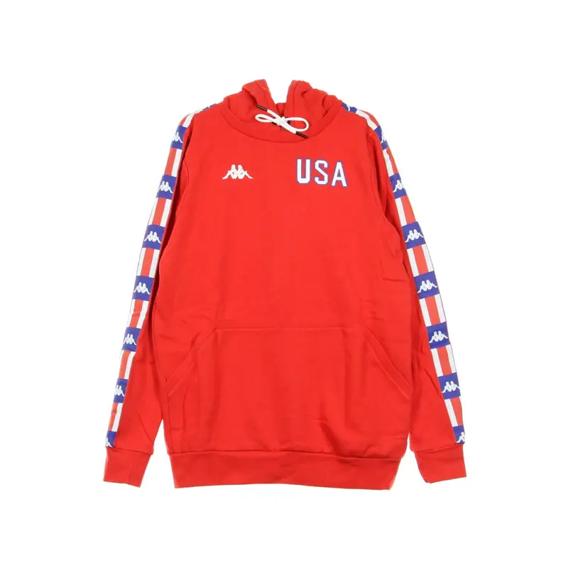 Felpa Cappuccio Uomo Authentic La Bartus Red/blue