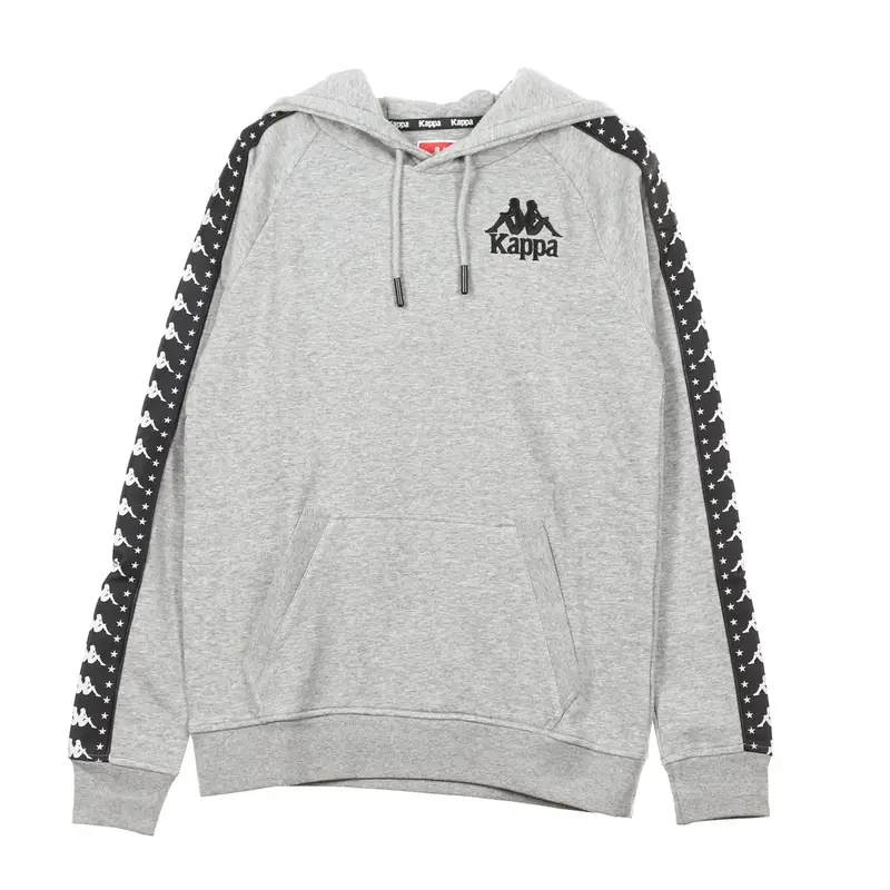 Felpa Cappuccio Uomo Authentic Porta Grey Md Melange/black