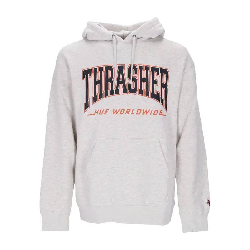 Felpa Cappuccio Uomo Bayview P/o Hoodie X Thrasher Athletic Heather