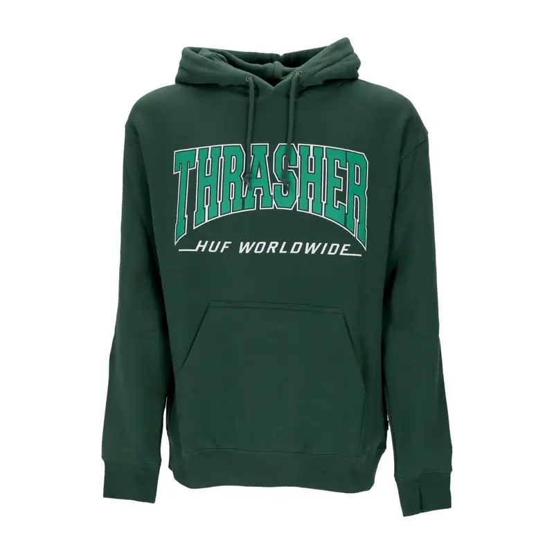 Felpa Cappuccio Uomo Bayview P/o Hoodie X Thrasher Forest Green