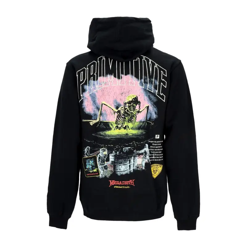 Felpa Cappuccio Uomo Birth Hoodie X Megadeth Black