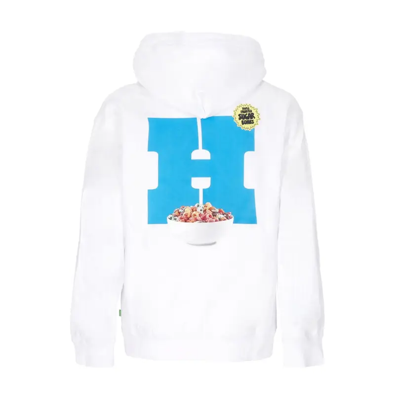 Felpa Cappuccio Uomo Cereal Killer Hoodie White