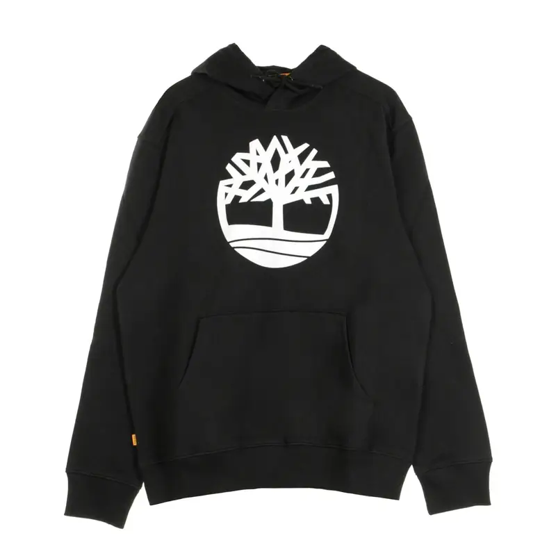 Felpa Cappuccio Uomo Core Logo Po Hoodie Bb Black/white