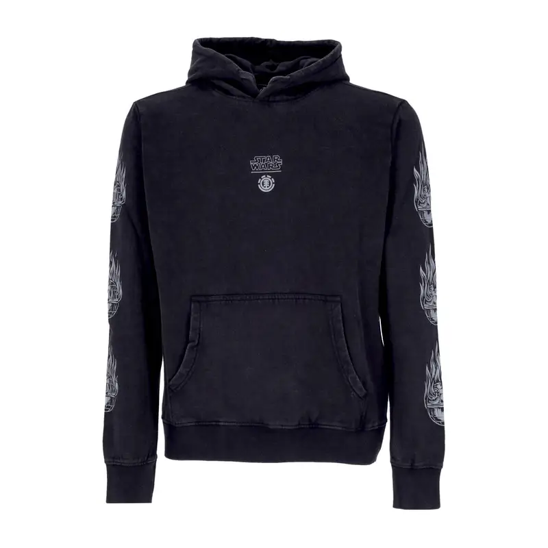 Felpa Cappuccio Uomo Deathstar Hoodie X Star Wars Washed Black