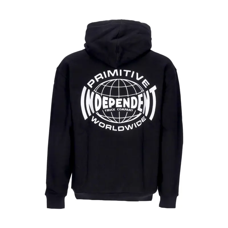 Felpa Cappuccio Uomo Global Hood X Independent Black