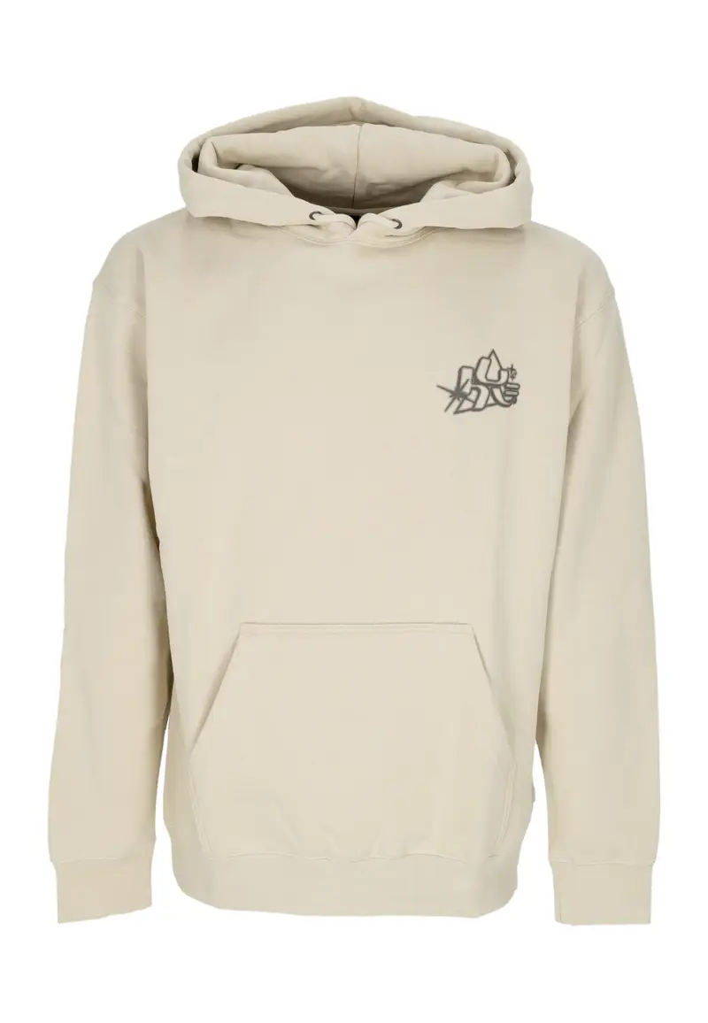 Felpa Cappuccio Uomo Glow Po Hoodie Stone