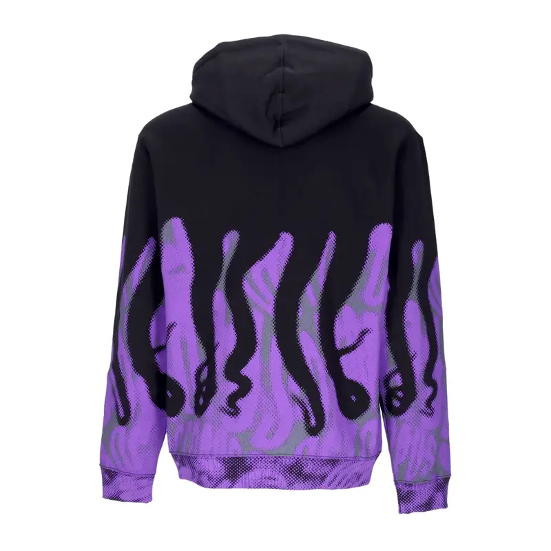Felpa Cappuccio Uomo Half Tone Hoodie Black/purple