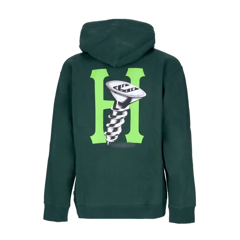 Felpa Cappuccio Uomo Hardware Hoodie Forest Green