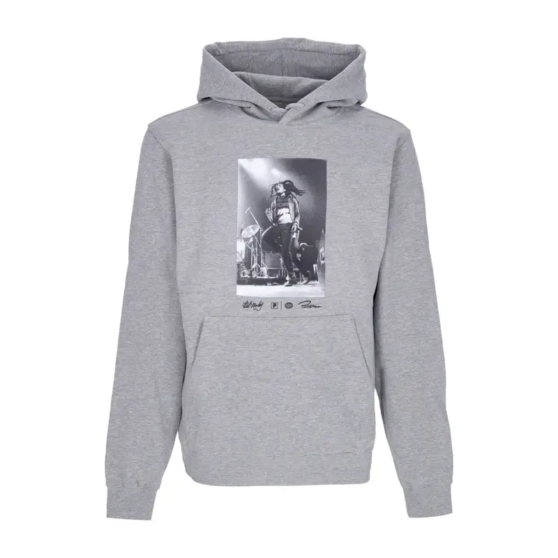 Felpa Cappuccio Uomo Heartache Hoodie X Bob Marley Athletic Heather