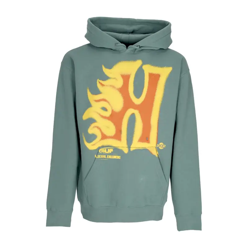 Felpa Cappuccio Uomo Heat Wave Po Hoodie Sage