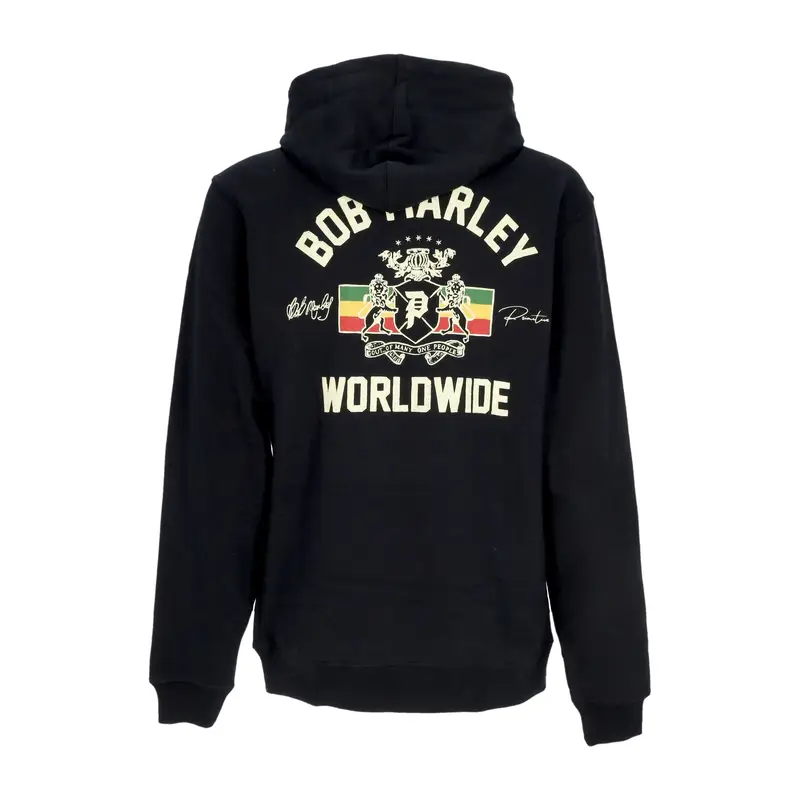 Felpa Cappuccio Uomo Heritage Hoodie X Bob Marley Black