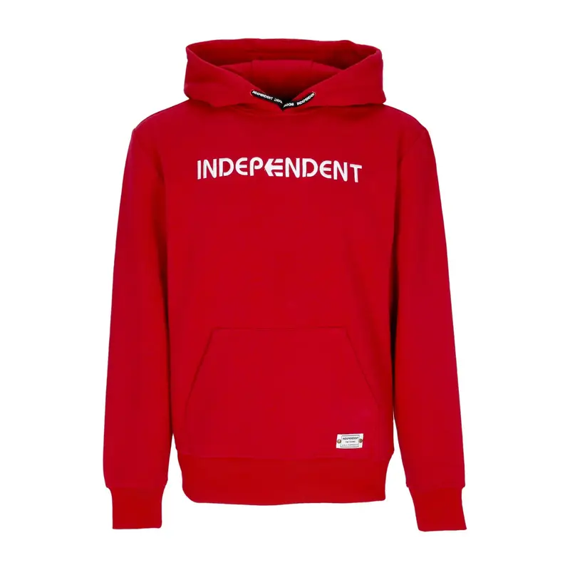Felpa Cappuccio Uomo Indy Embroidered Hoodie X Independent Red