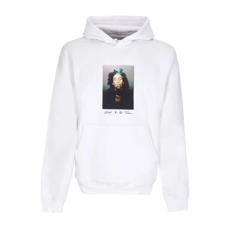 Felpa Cappuccio Uomo Kaya Hoodie X Bob Marley White