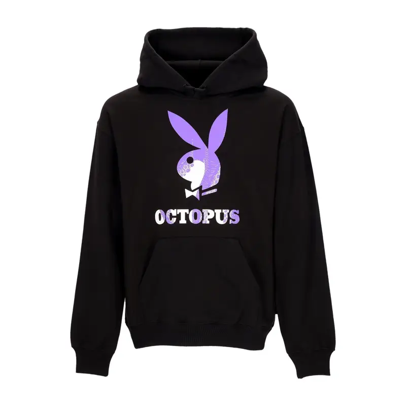 Felpa Cappuccio Uomo Logo Hoodie X Playboy Black