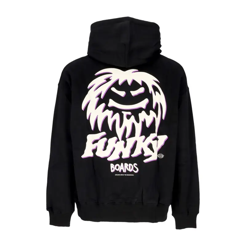 Felpa Cappuccio Uomo Oldschool Hoodie Black