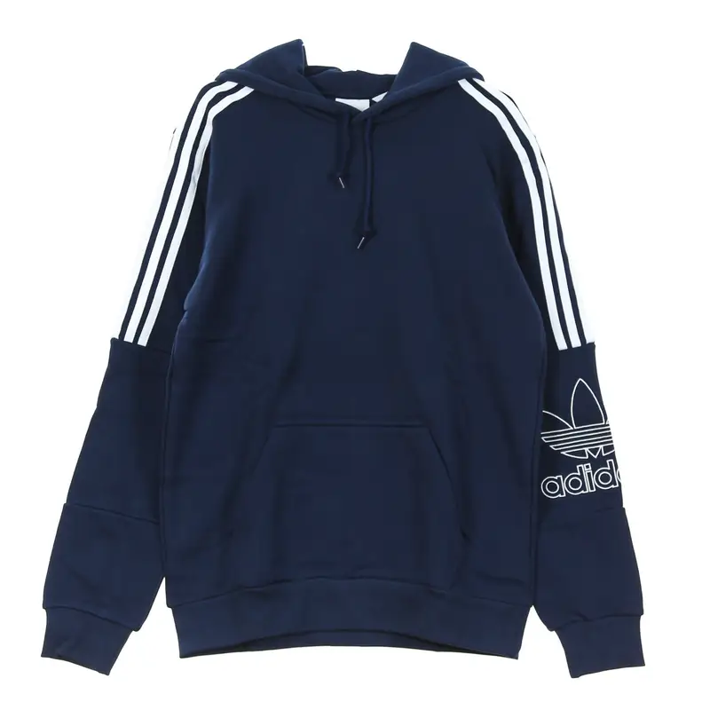 Felpa Cappuccio Uomo Outline Hoodie Collegiate Navy
