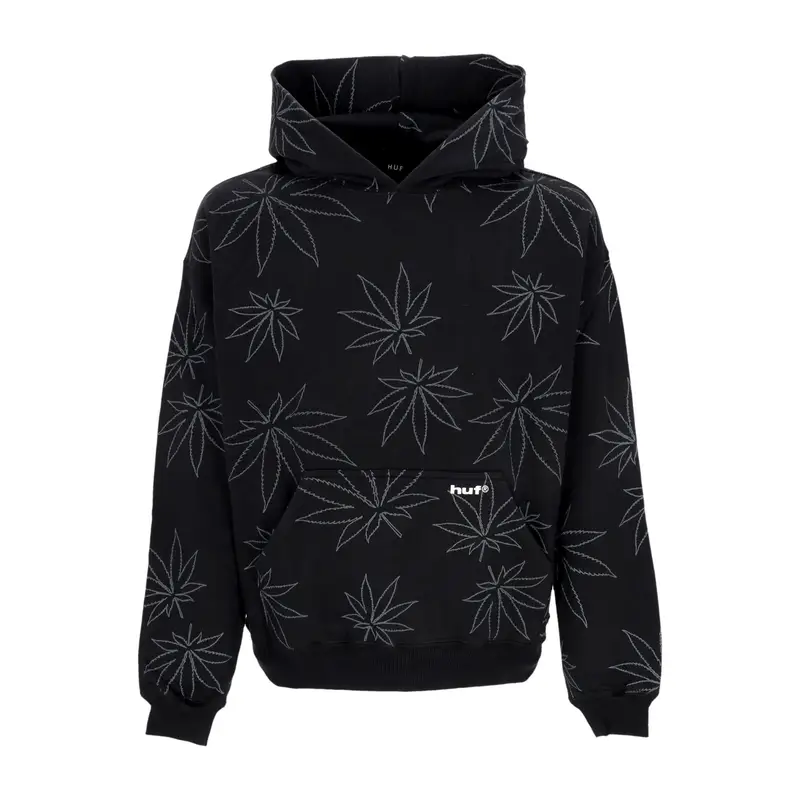Felpa Cappuccio Uomo Plantlife Fleece Hoodie Black