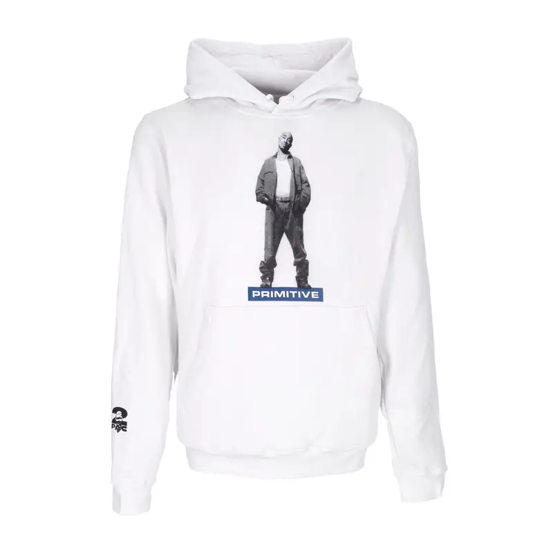 Felpa Cappuccio Uomo Posted Hoodie X 2pac White