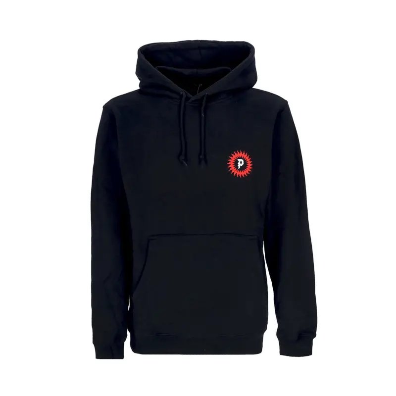 Felpa Cappuccio Uomo Red Cap Hoodie Black
