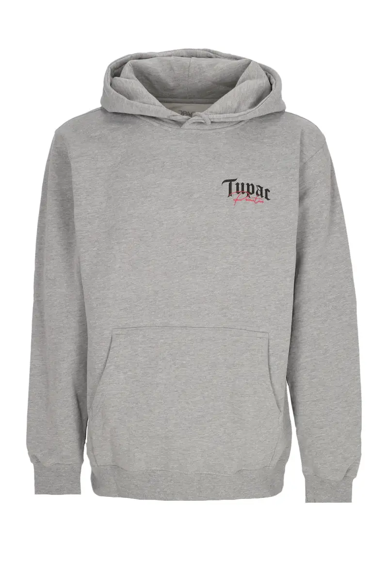 Felpa Cappuccio Uomo Royalty Hoodie X Tupac Heather Grey