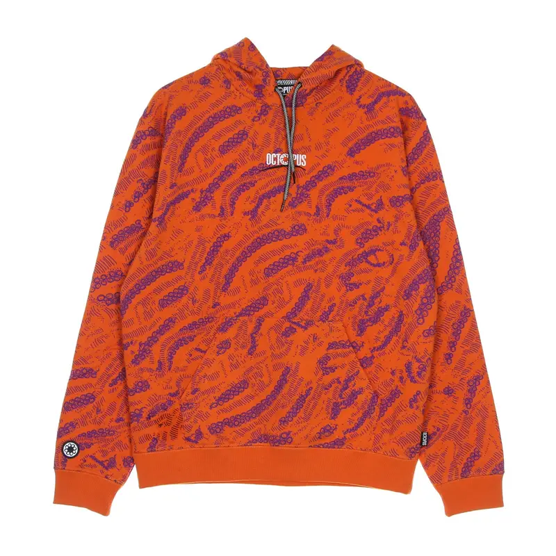Felpa Cappuccio Uomo Sci-fi Hoodie Orange