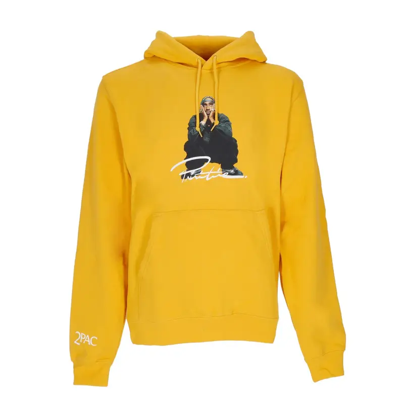 Felpa Cappuccio Uomo Shakur Hood X Tupac Gold