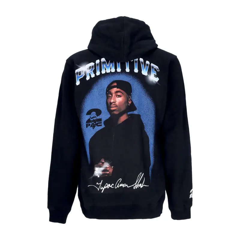 Felpa Cappuccio Uomo Shine Ii Hoodie X 2pac Black