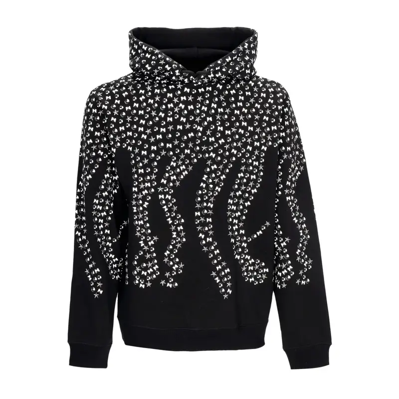 Felpa Cappuccio Uomo Studs Hoodie Black