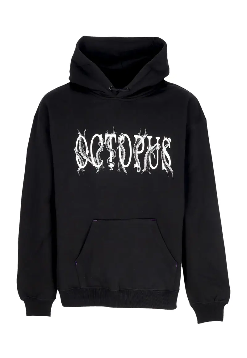 Felpa Cappuccio Uomo Tentacles Logo Hoodie Black