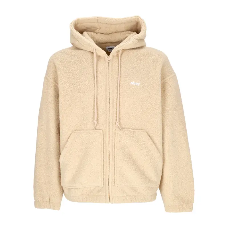 Felpa Cappuccio Zip Uomo Gaze Hood Jacket Oat Milk