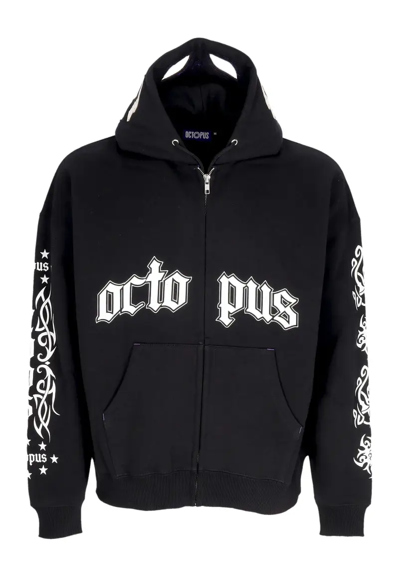 Felpa Cappuccio Zip Uomo Lucha Libre Mask Full Zip Hoodie Black
