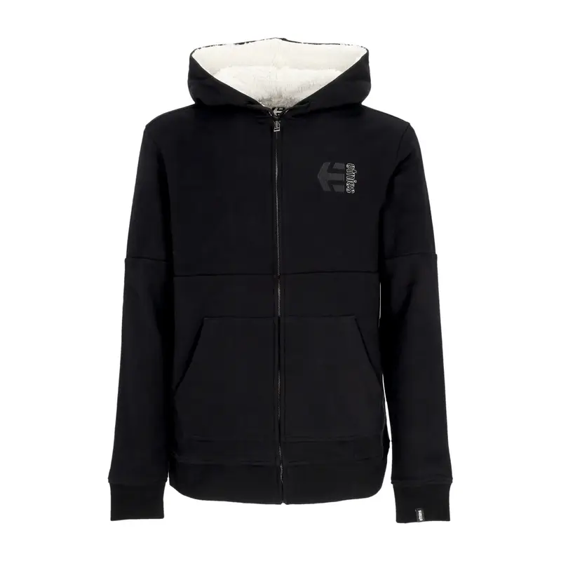 Felpa Cappuccio Zip Uomo Shifty Sherpa Hoodie Black