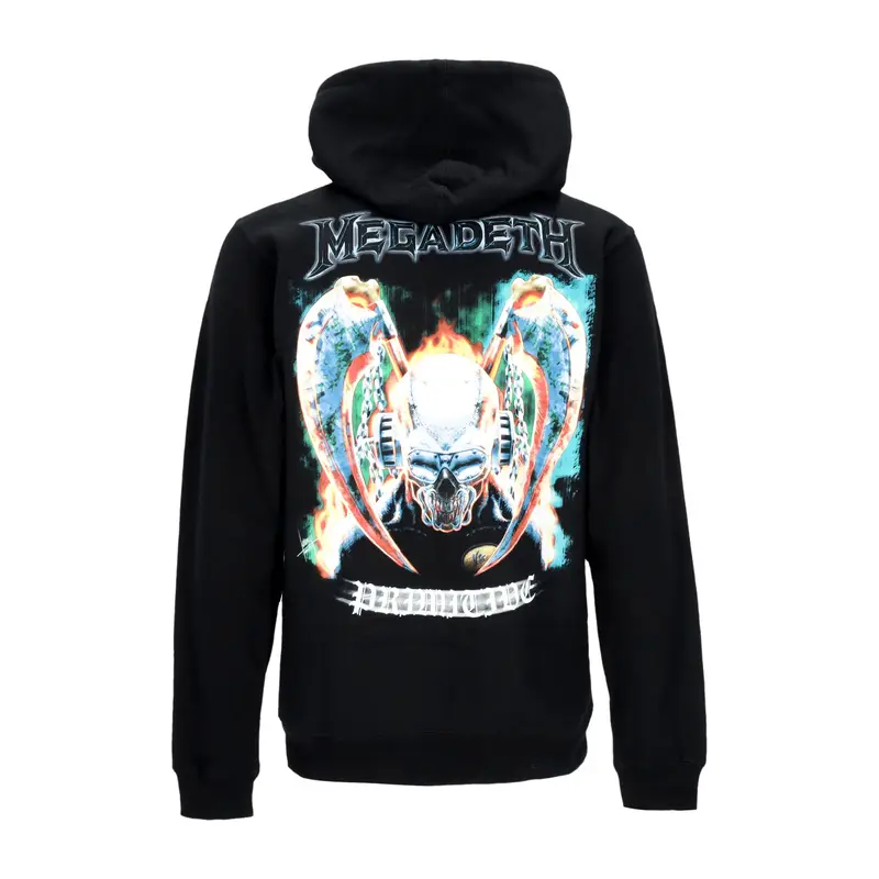 Felpa Cappuccio Zip Uomo United Zip Hoodie X Megadeth Black