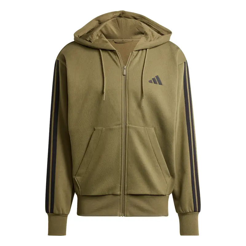 Felpa con cappuccio adidas Essentials 3-Stripes Fleece
