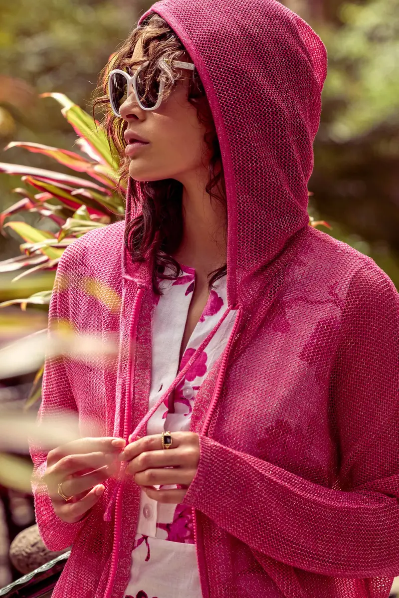 FELPA CON CAPPUCCIO CHANTEL | Colore: Fucsia | Taglia: S