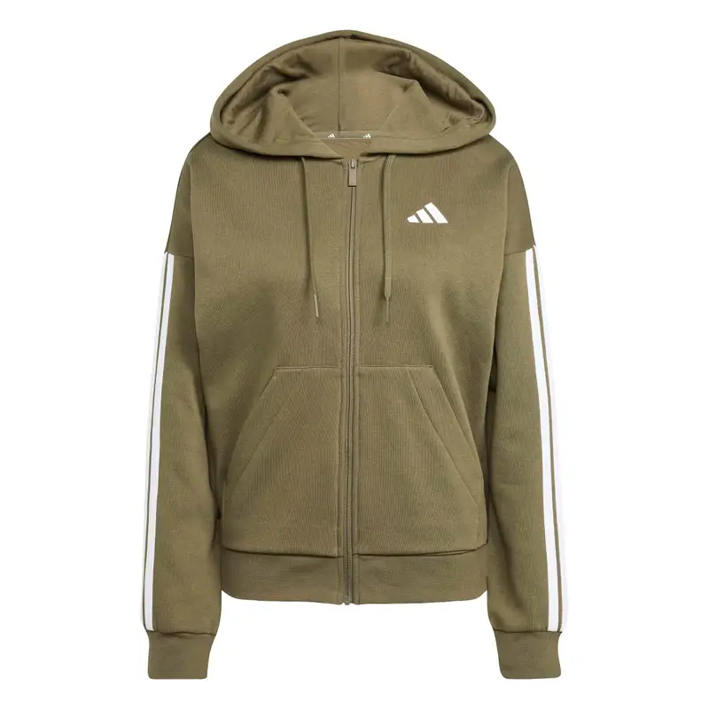 Felpa con cappuccio da donna adidas Essentials 3-stripes