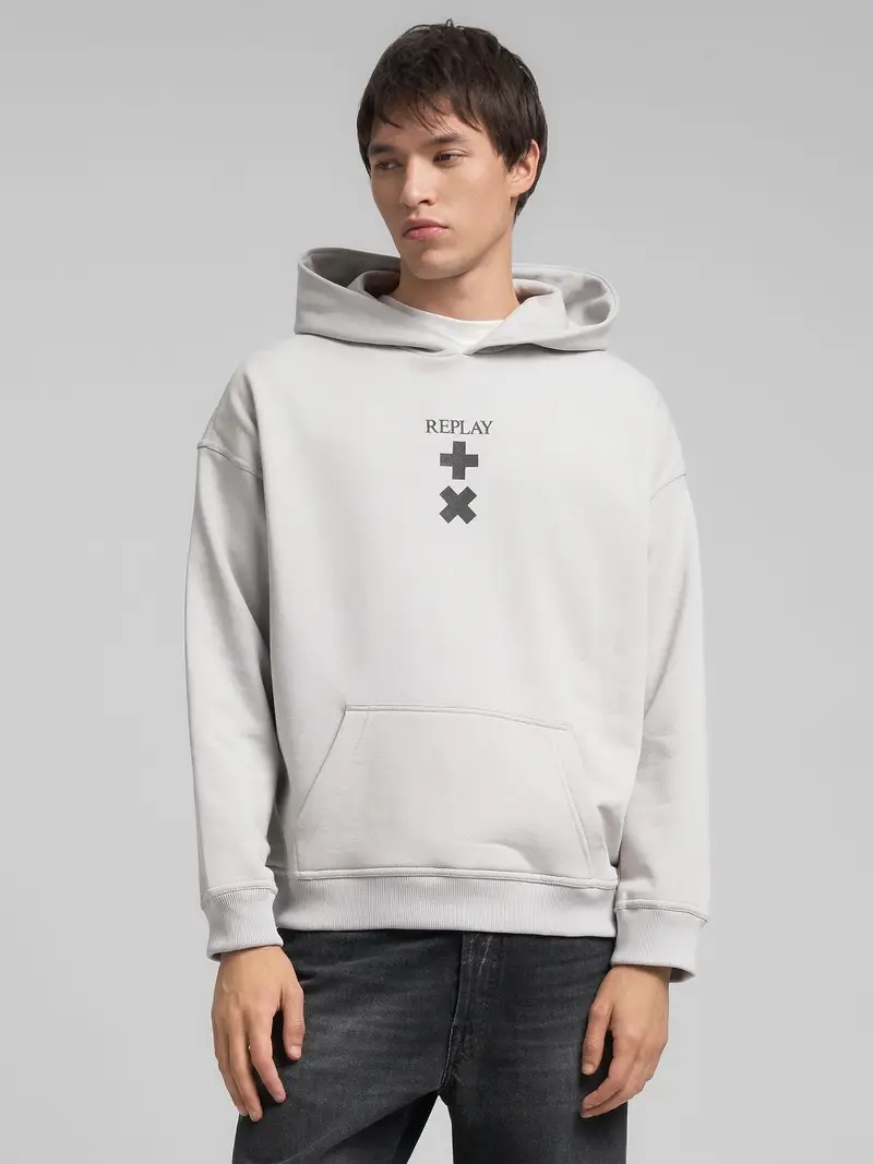 Felpa Con Cappuccio E Logo Replay X Martin Garrix